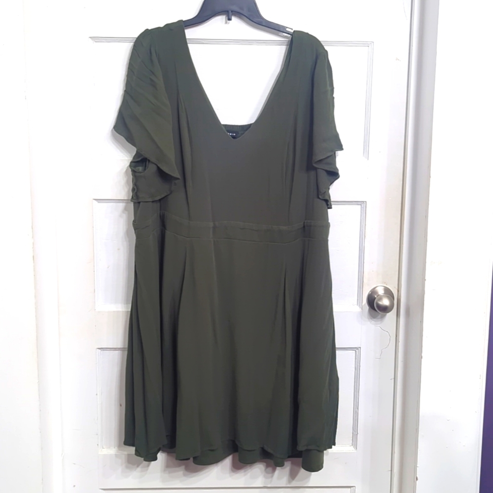 Olive Green Torrid Dress-Size 4